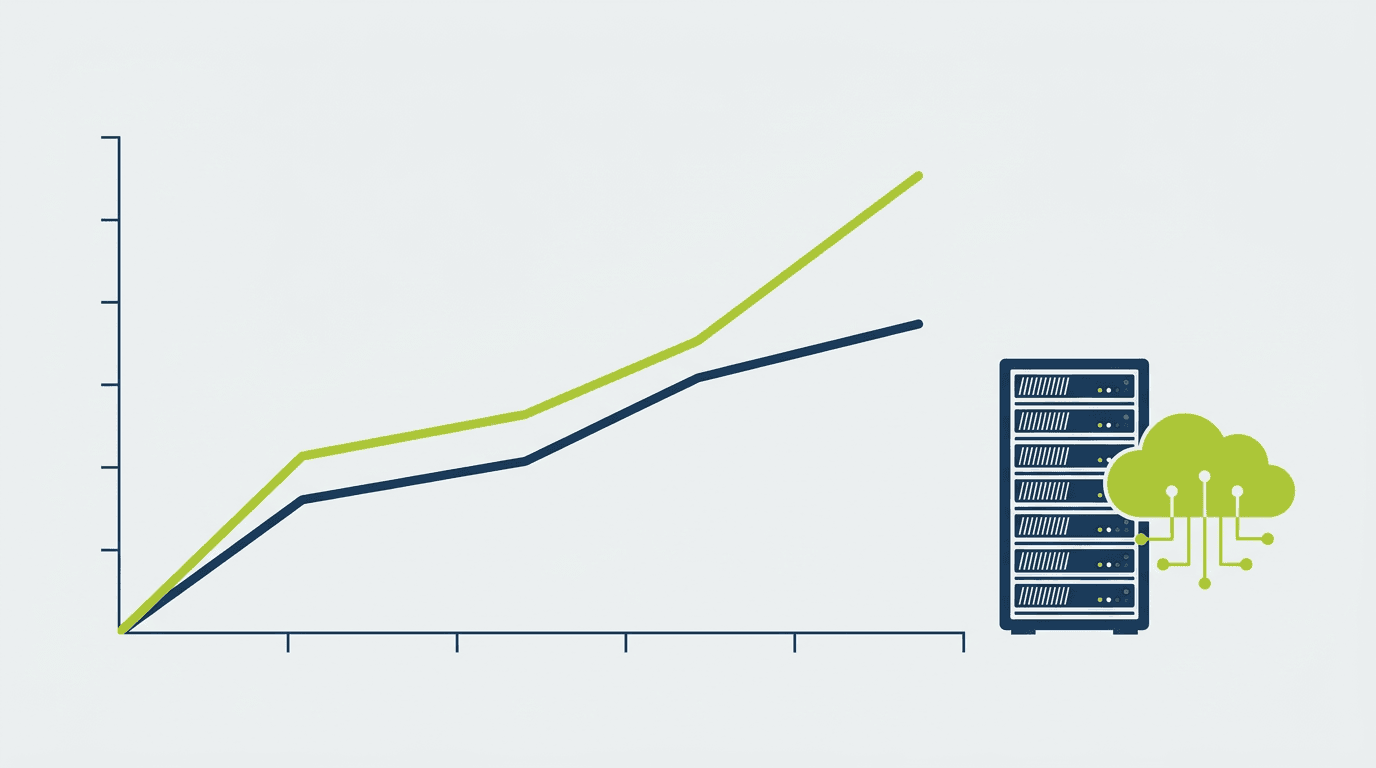 On-premises server infrastructure compared with Oracle Fusion cloud infrastructure costs over five years
